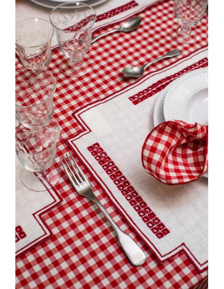 Set de table Erica en lin enduit