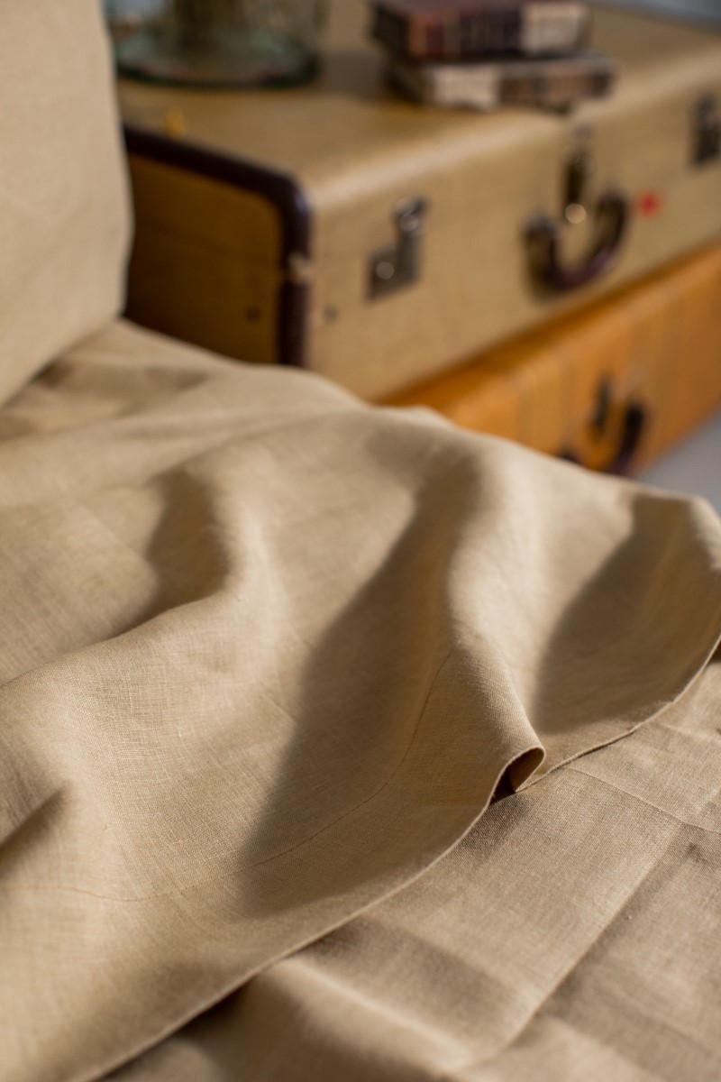 Drap-housse en lin avec coins