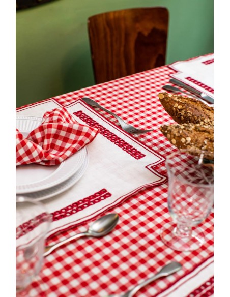 Set de table Erica en lin enduit