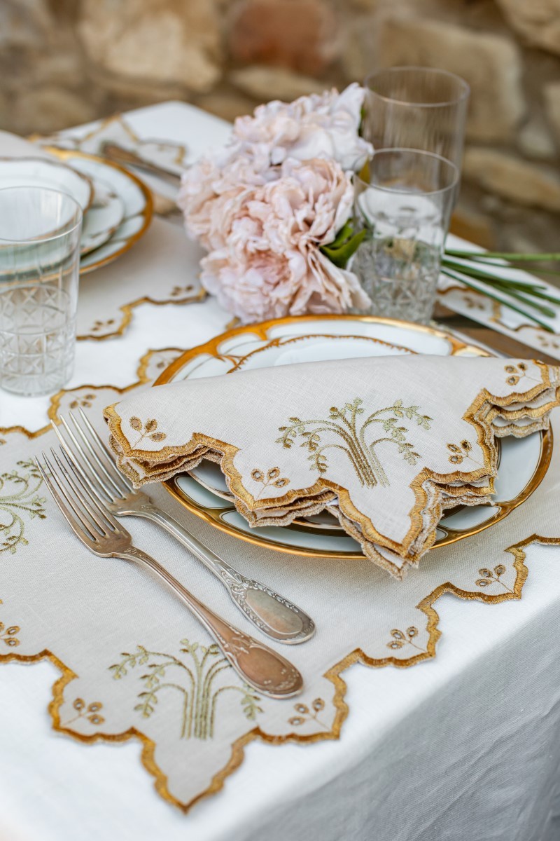 Serviette de table en coton Eden