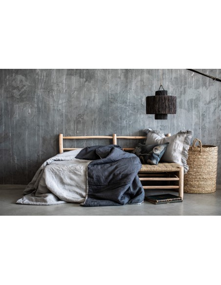 Pure Reversible Bedspread in Linen