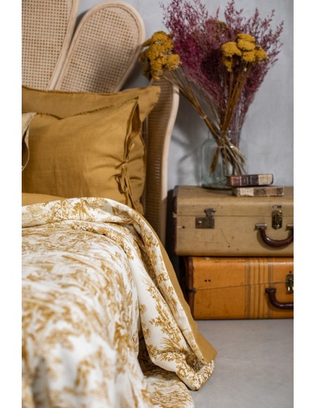 Copriletto Pure in Lino/Cotone