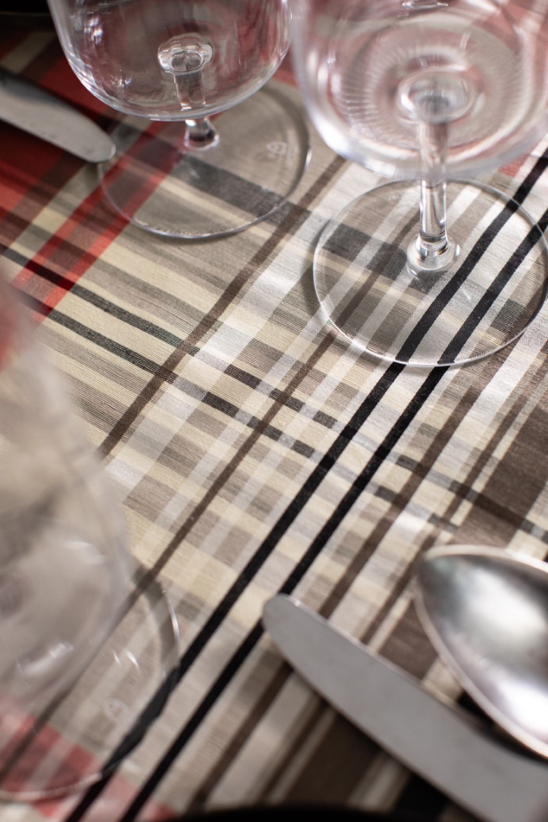 Nappe en lin Jacquard