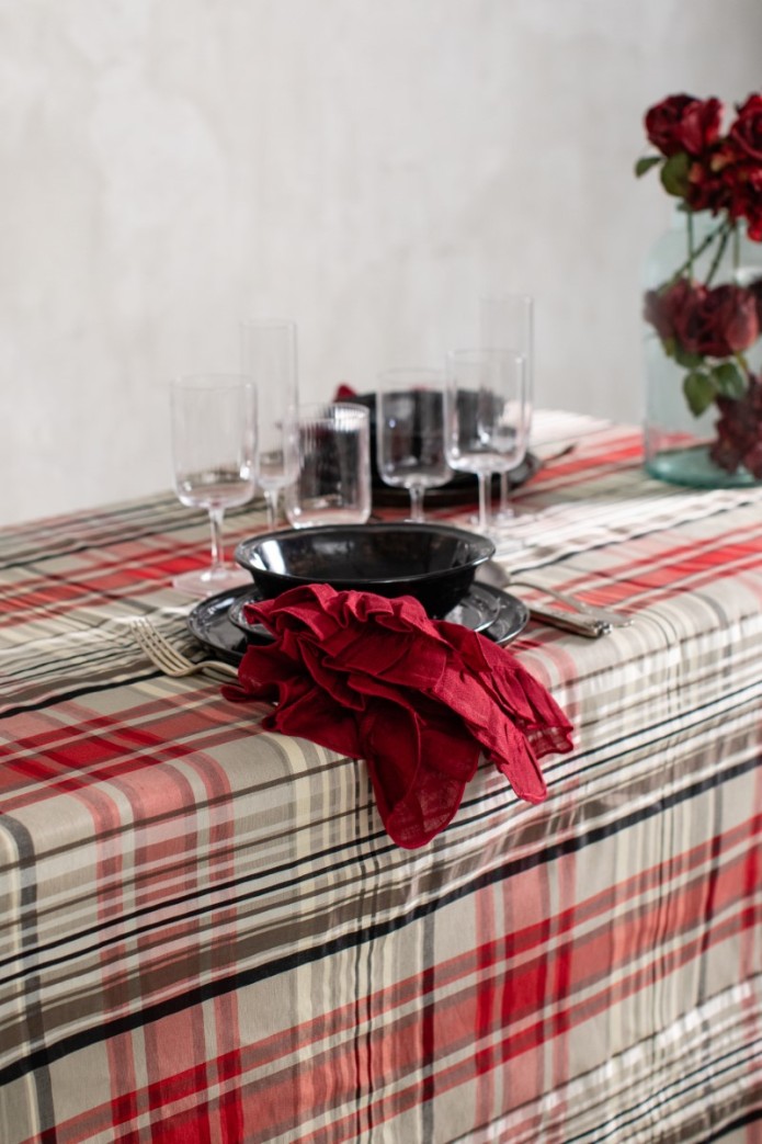 Nappe en lin Jacquard 2