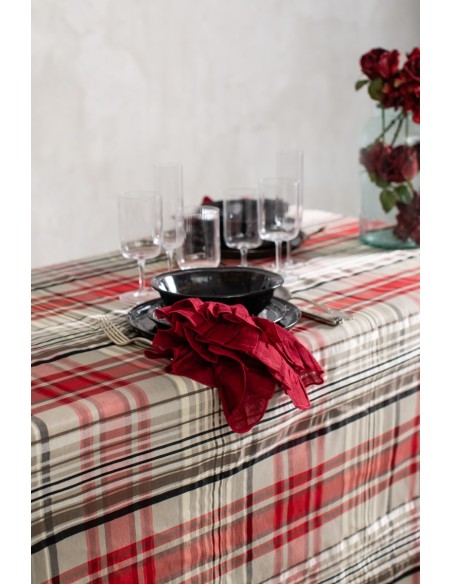 Nappe en lin Jacquard
