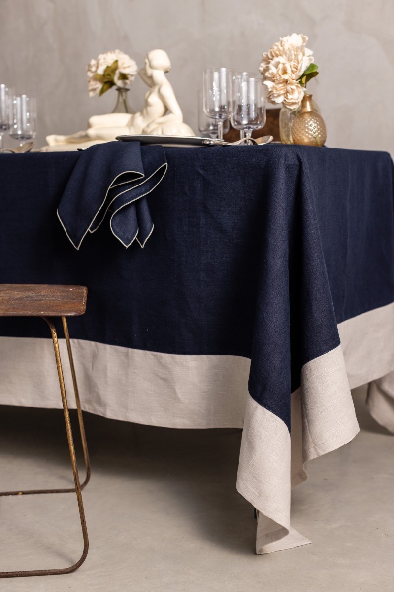 Nappe en lin Bauhaus