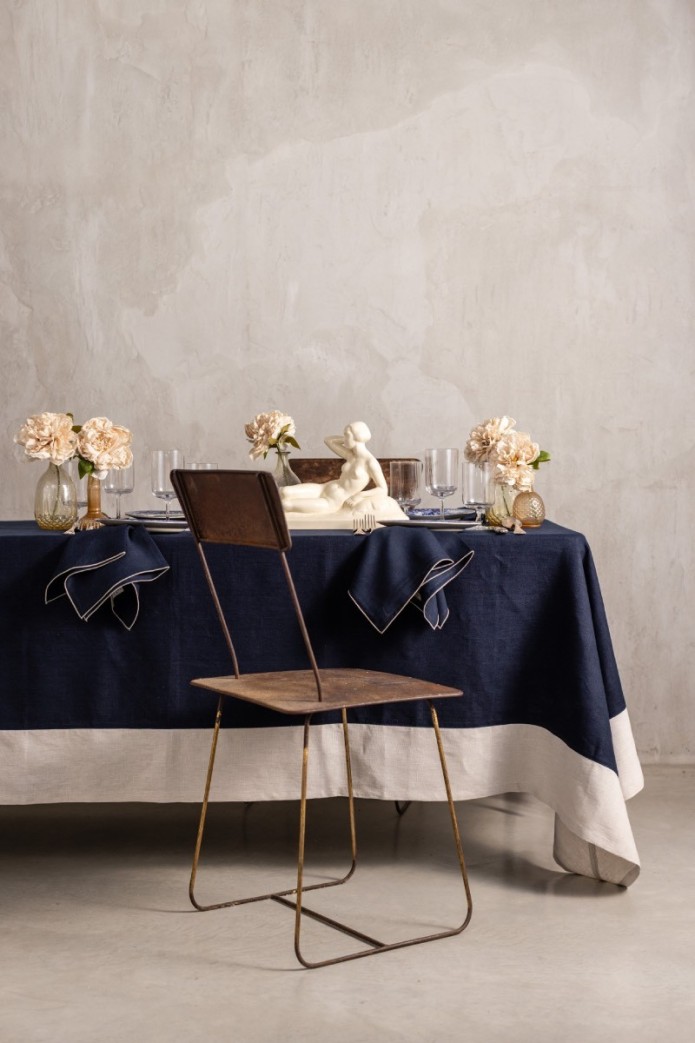 Nappe en lin Bauhaus