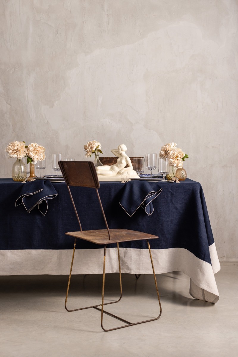 Nappe en lin Bauhaus