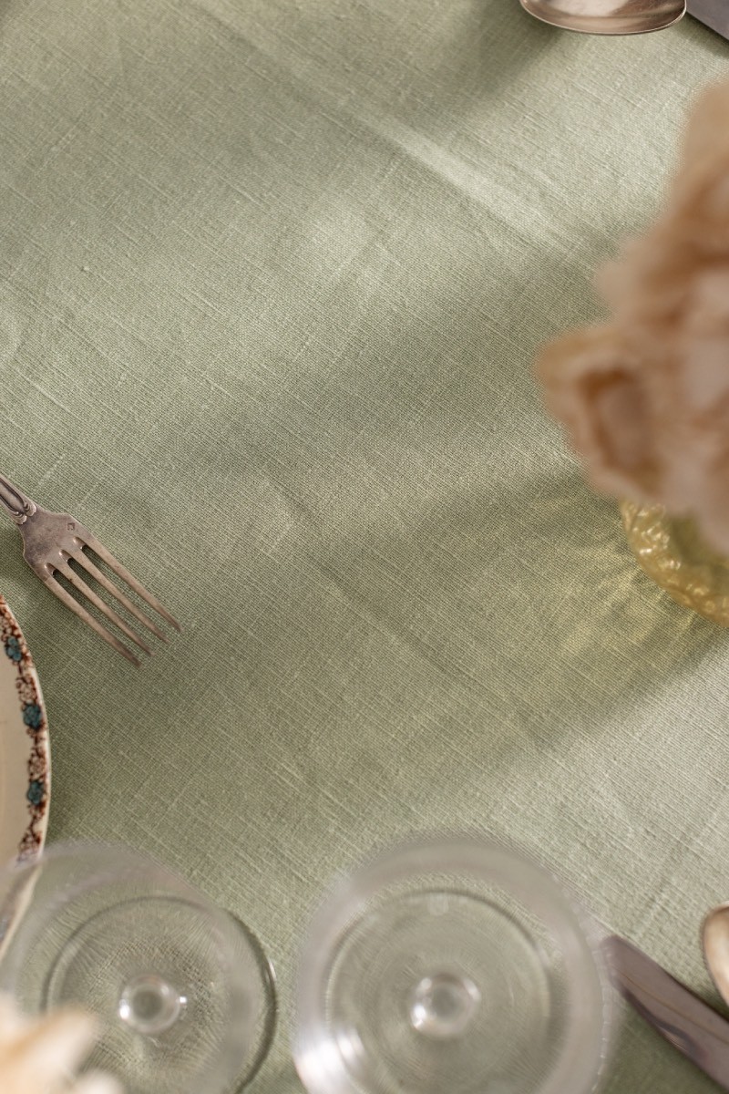 Nappe en lin Bauhaus enduit