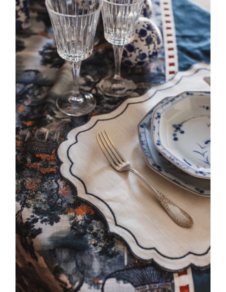 Set de table Firenze en lin enduit