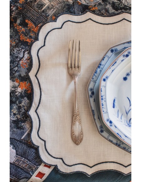 Set de table Firenze en lin enduit