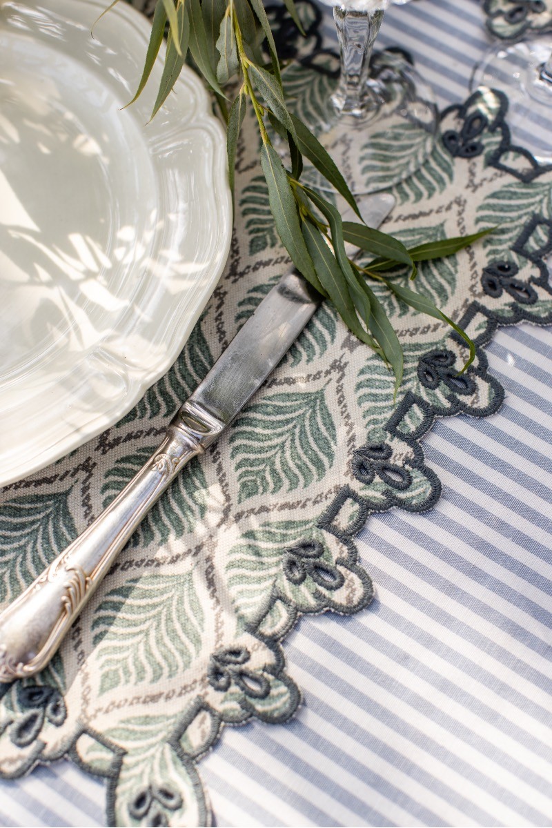 Set de table Amalfi en coton antitache