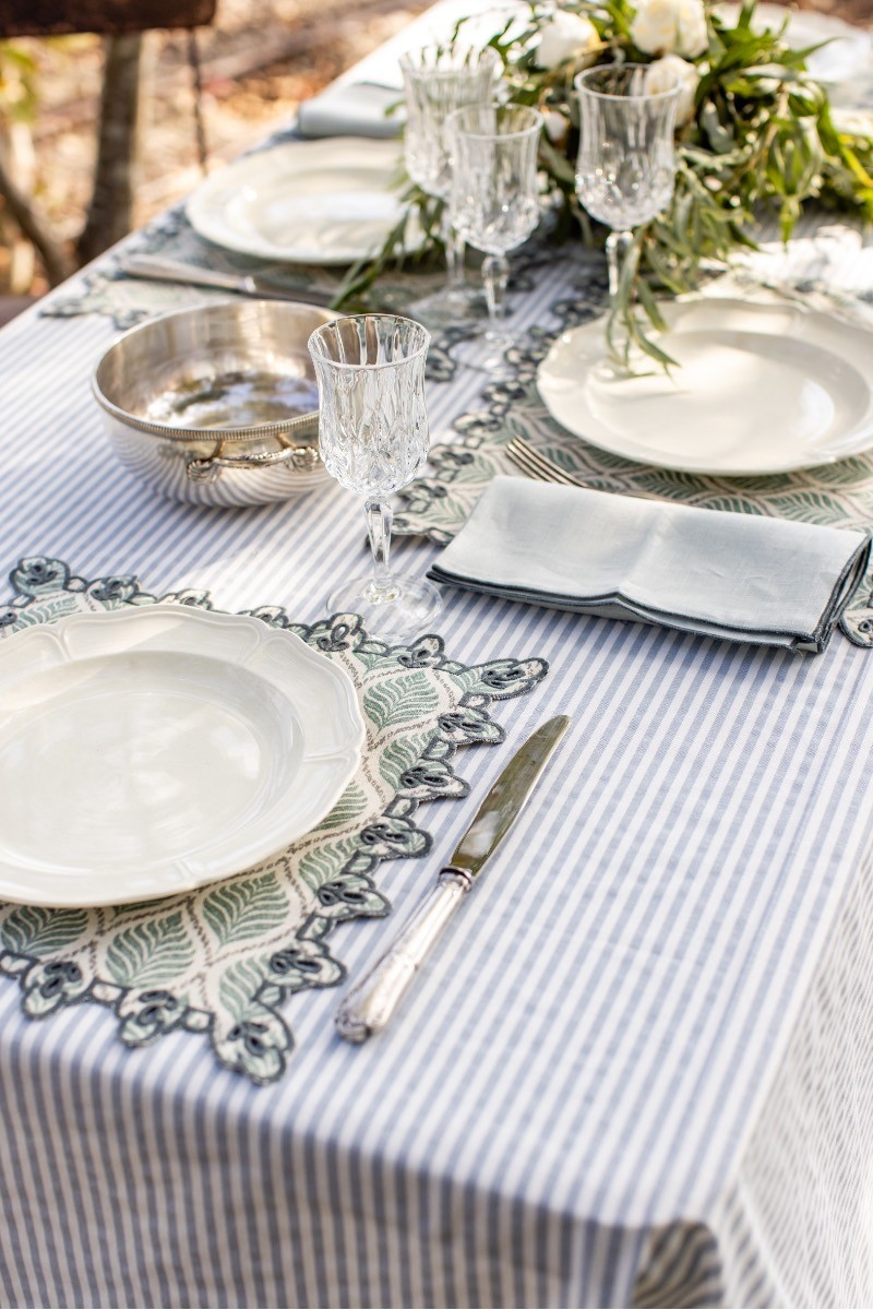 Set de table Amalfi en coton antitache