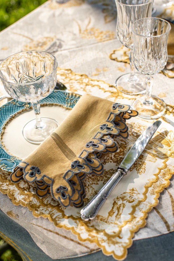 Set de table Nuvola en coton résistant aux taches 2