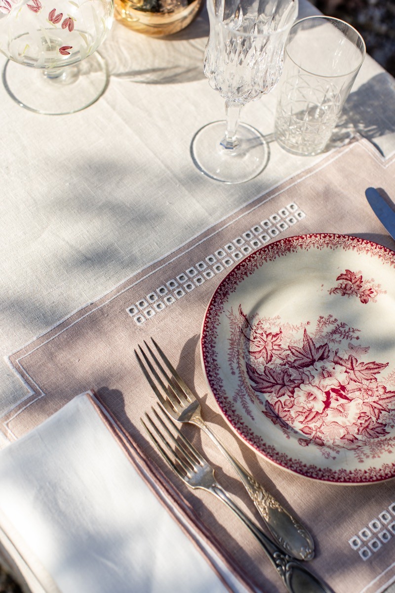 Set de table Erica en lin enduit