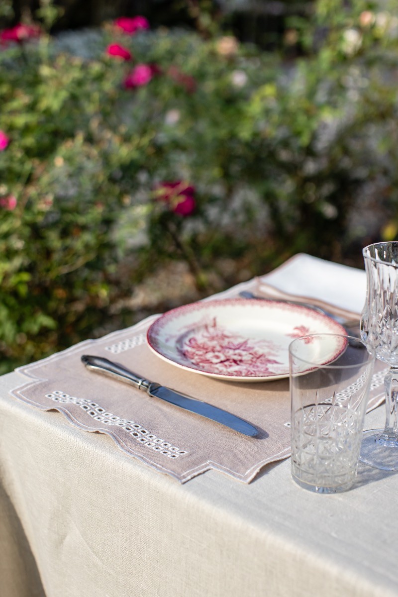 Set de table Erica en lin enduit