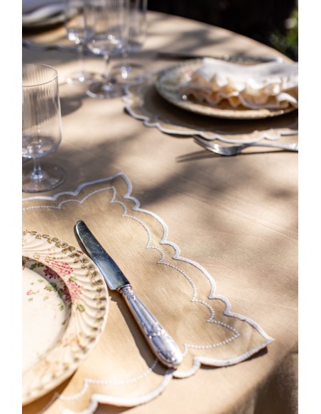 Set de table Letizia en lin enduit