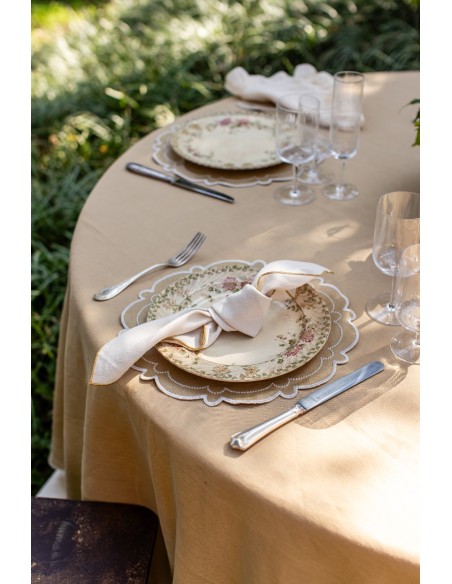 Set de table Letizia en lin enduit