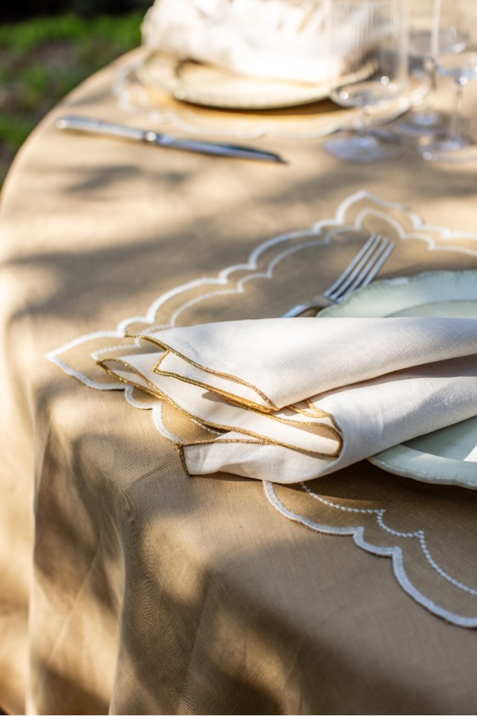 Set de table Letizia en lin enduit 2