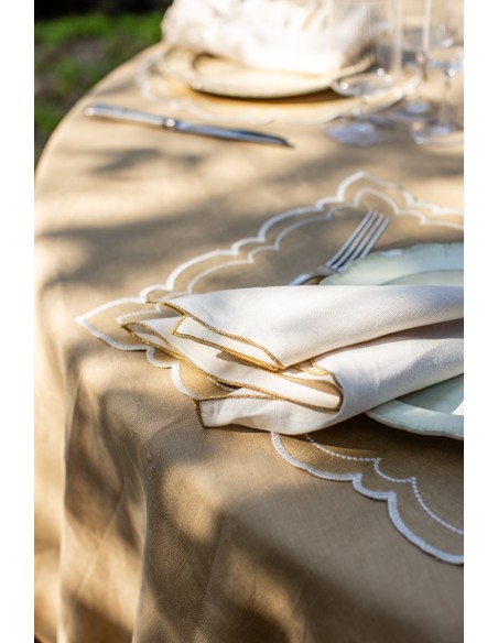 Set de table Letizia en lin enduit