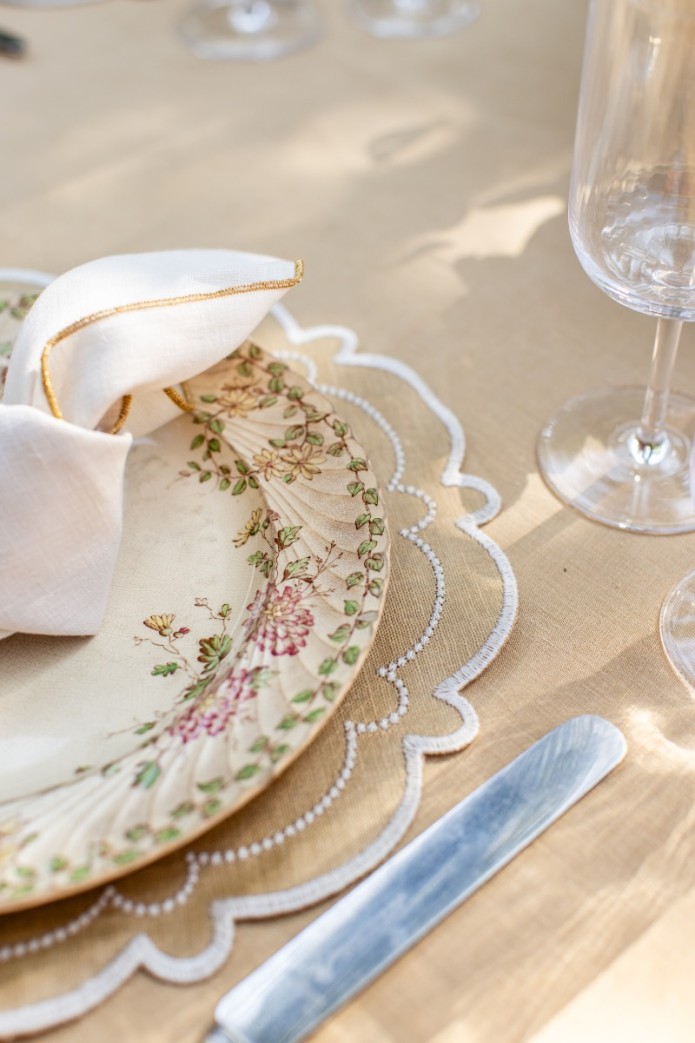 Set de table Letizia en lin enduit