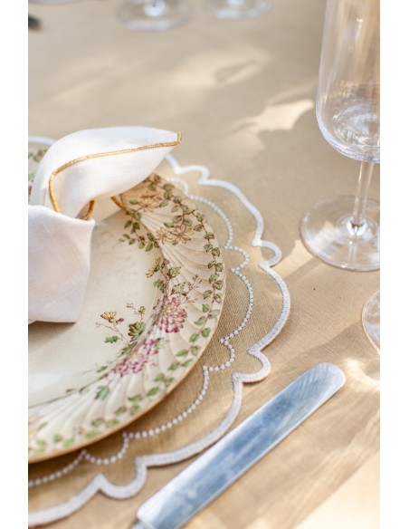 Set de table Letizia en lin enduit
