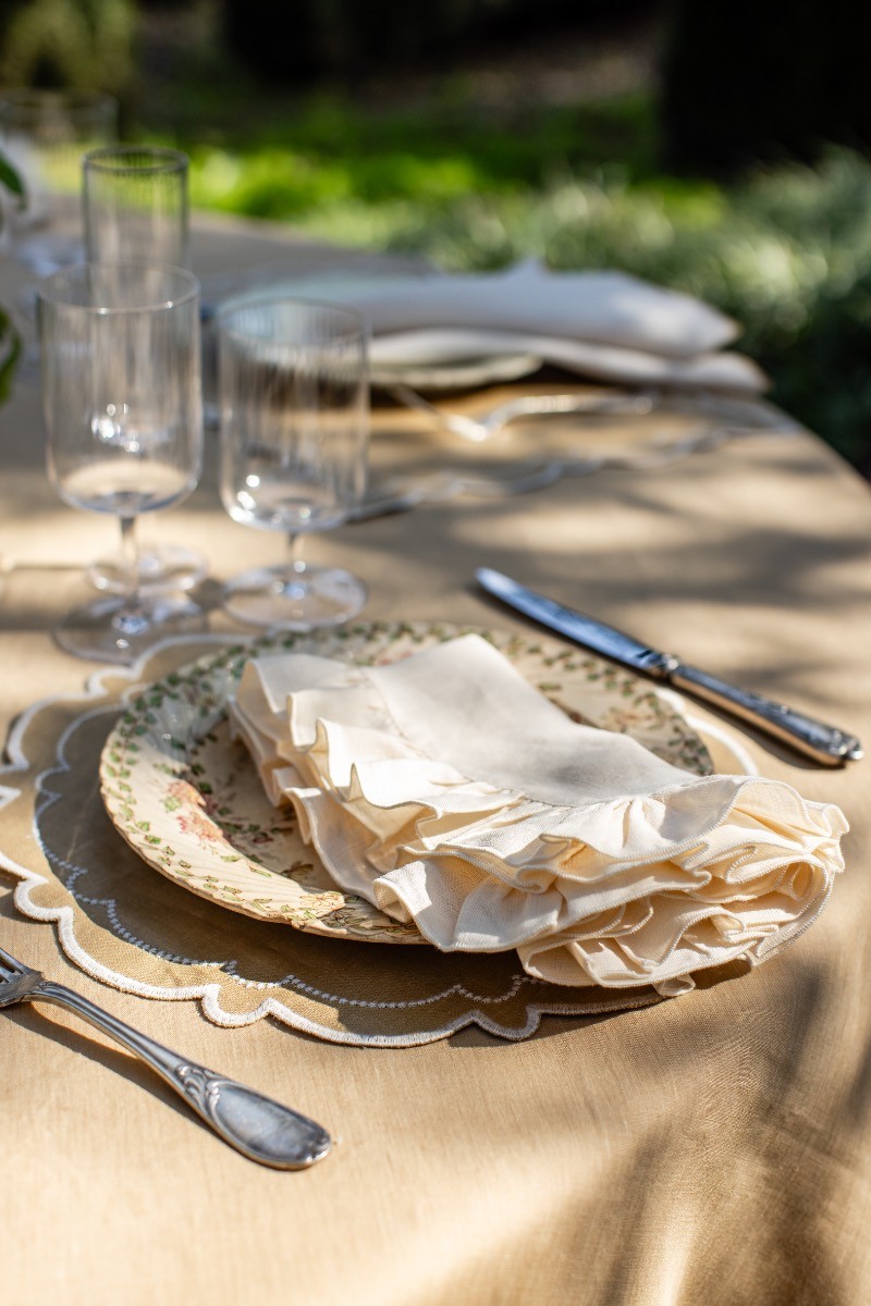 Set de table Letizia en lin enduit