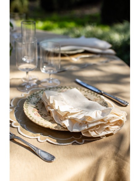 Set de table Letizia en lin enduit