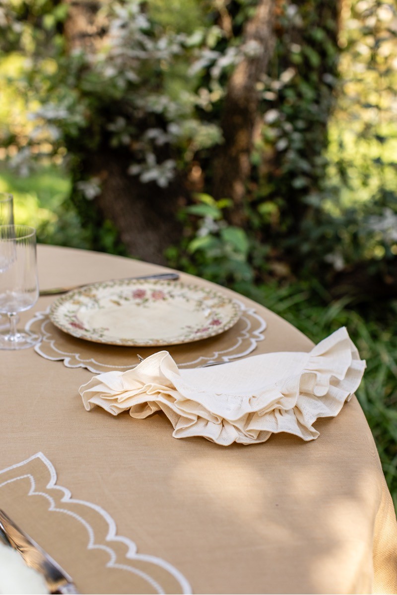 Set de table Letizia en lin enduit