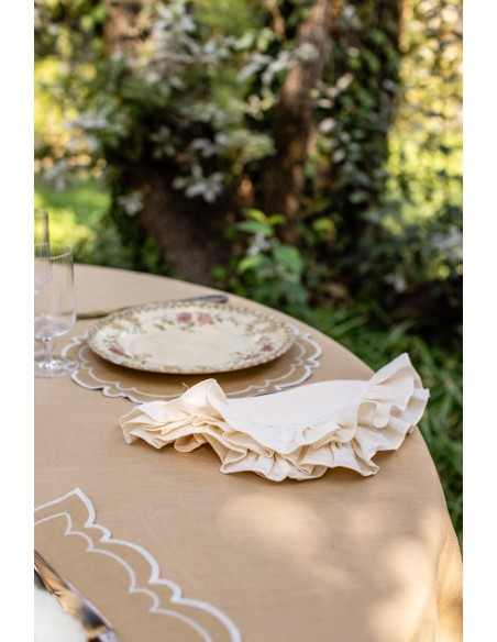 Set de table Letizia en lin enduit