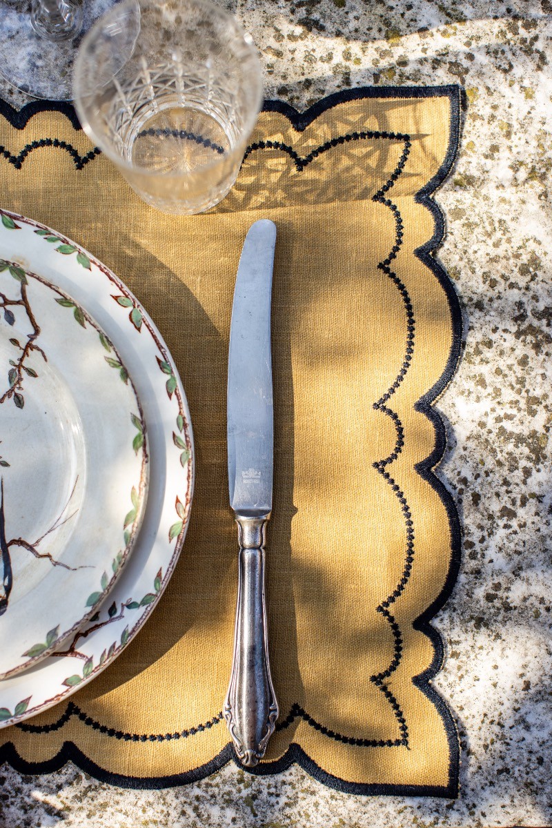 Set de table Letizia en lin enduit