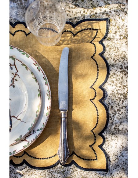 Set de table Letizia en lin enduit