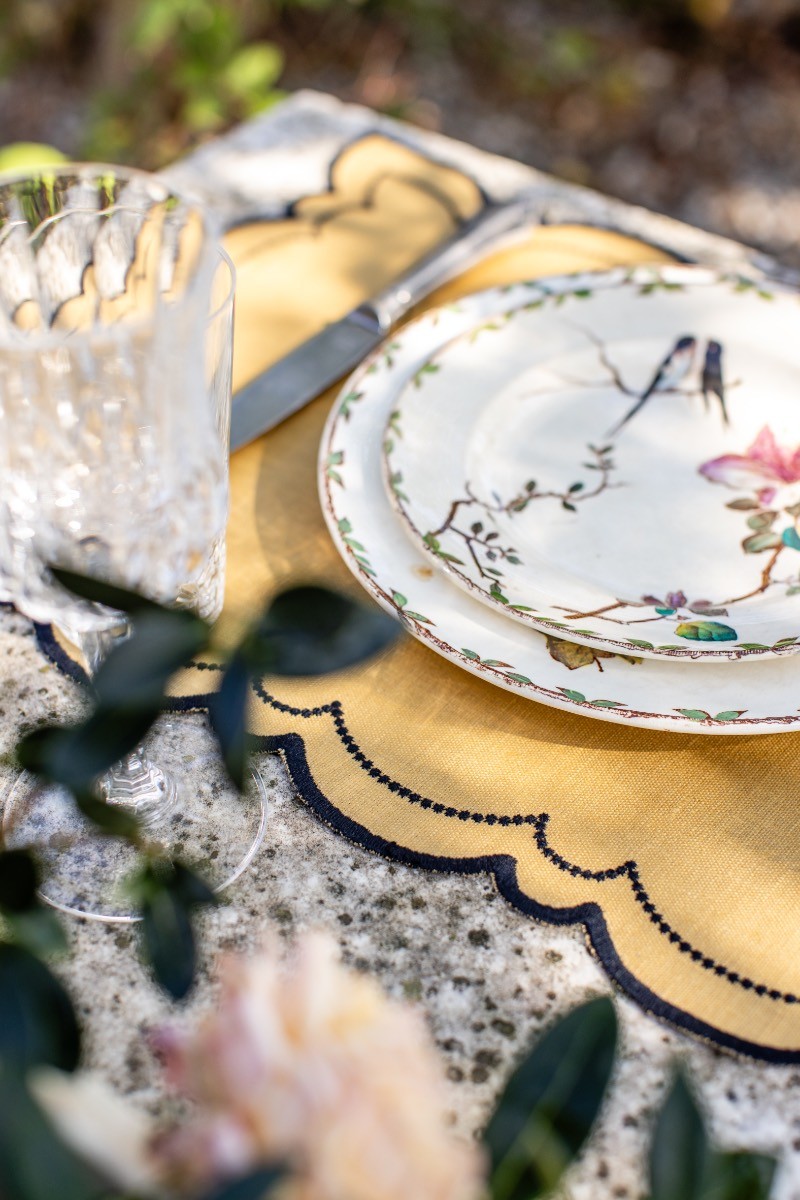 Set de table Letizia en lin enduit