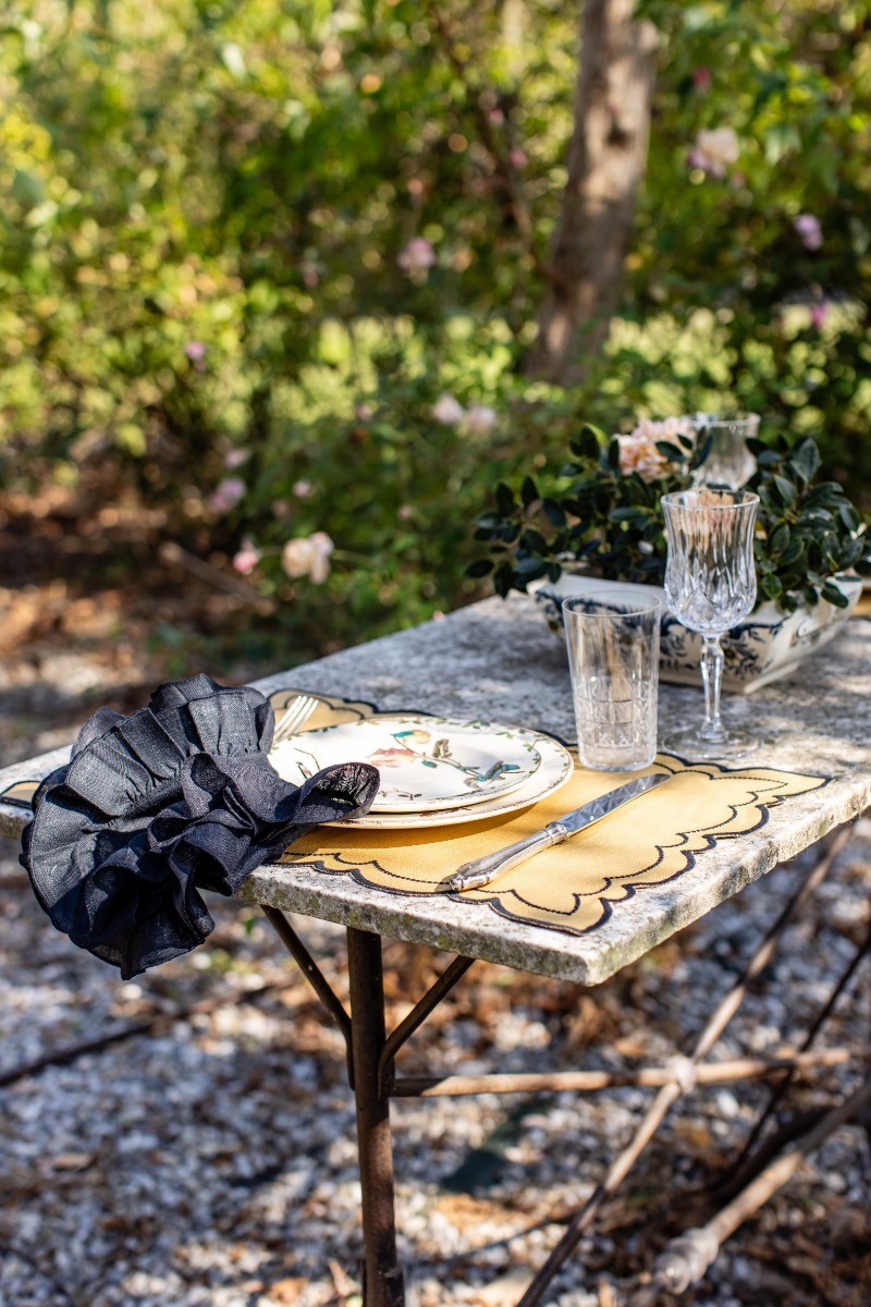 Set de table Letizia en lin enduit