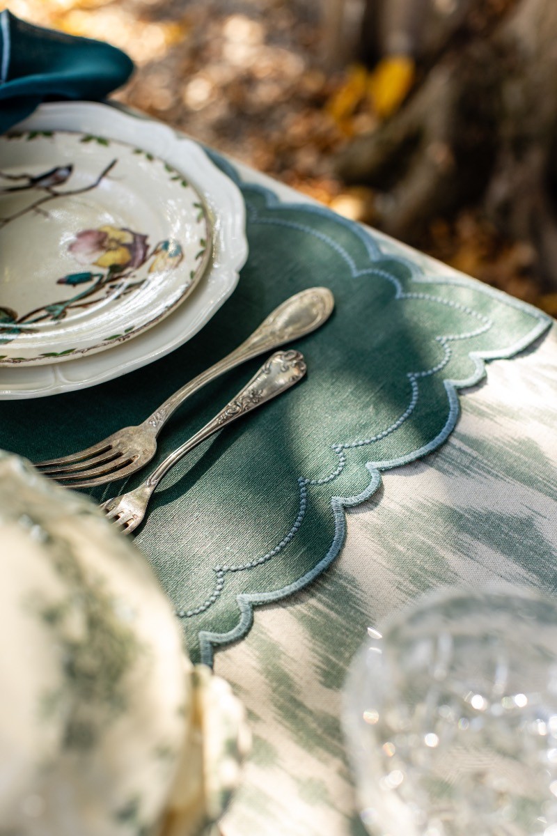 Set de table Letizia en lin enduit