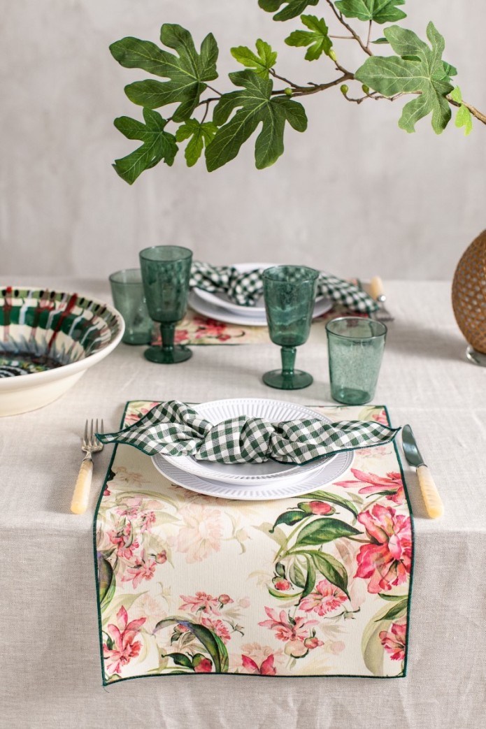 Placemat in Stain Resistant Cotton Filo 2