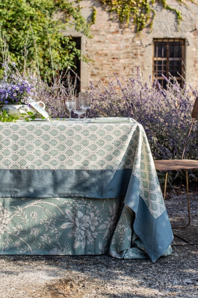 Nappe en coton Bauhaus enduit