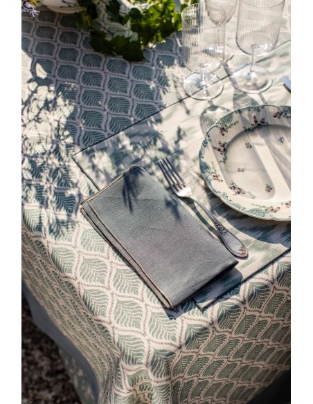 Nappe en coton Bauhaus enduit