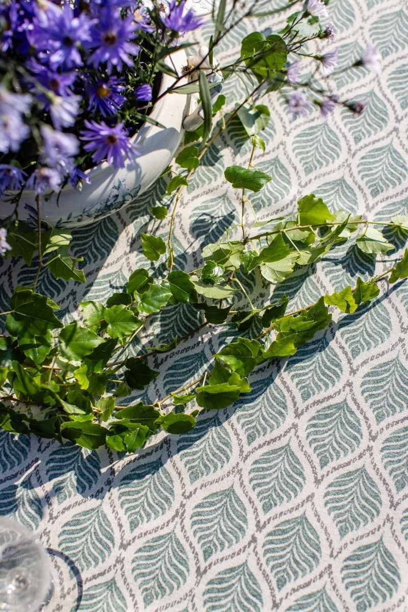 Nappe en coton Bauhaus enduit