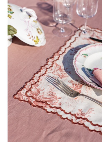 Set de table Nuvola en coton résistant aux taches