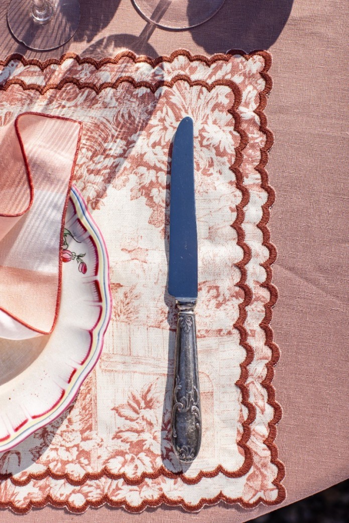 Set de table Nuvola en coton résistant aux taches 2