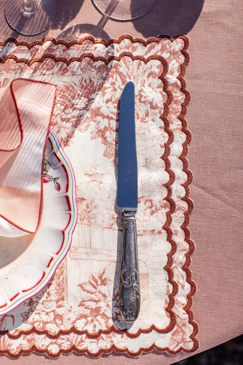 Set de table Nuvola en coton résistant aux taches