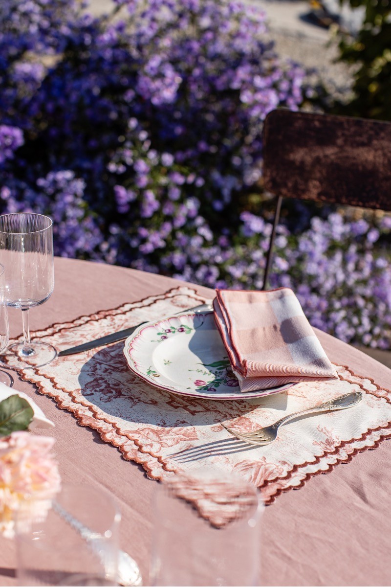 Set de table Nuvola en coton résistant aux taches