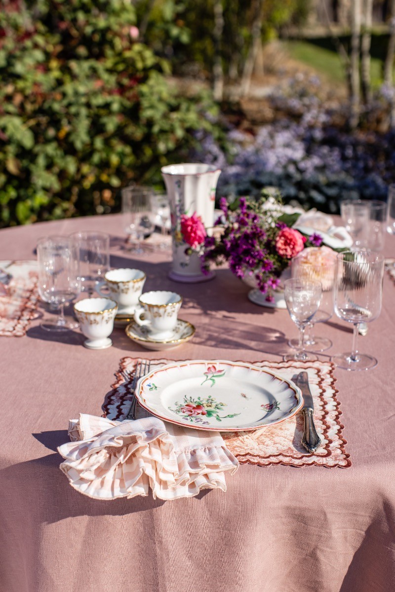 Set de table Nuvola en coton résistant aux taches