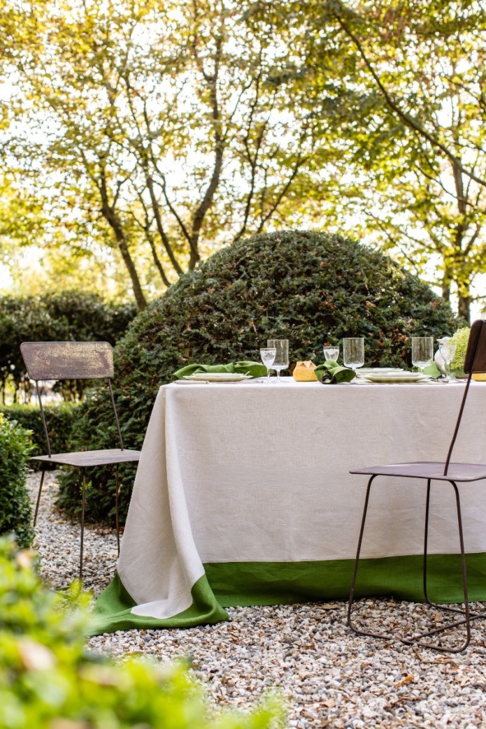 Nappe en lin Bauhaus  2