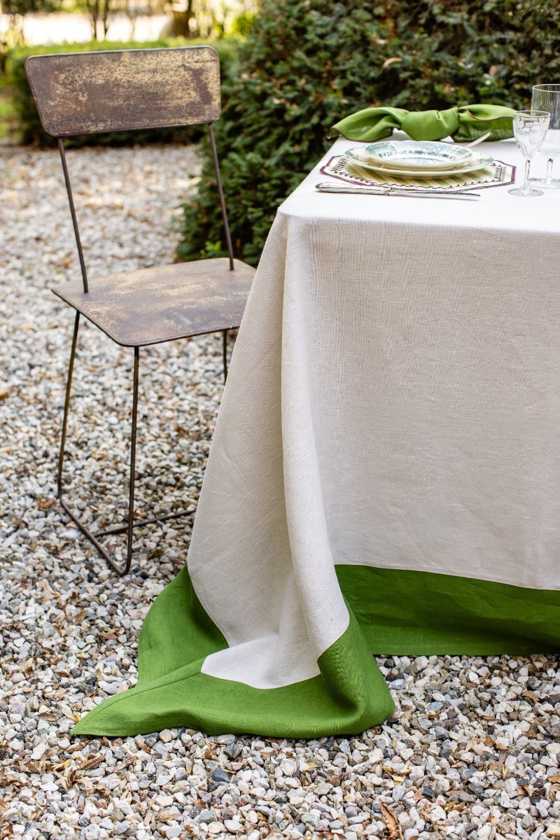 Nappe en lin Bauhaus enduit