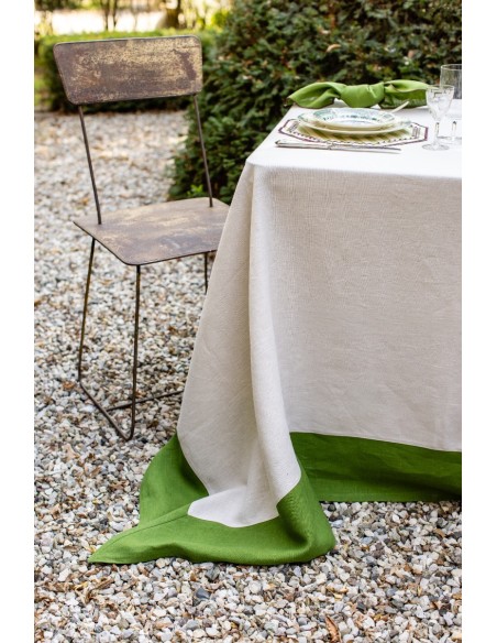 Nappe en lin Bauhaus enduit