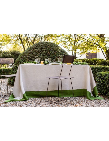 Nappe en lin Bauhaus enduit