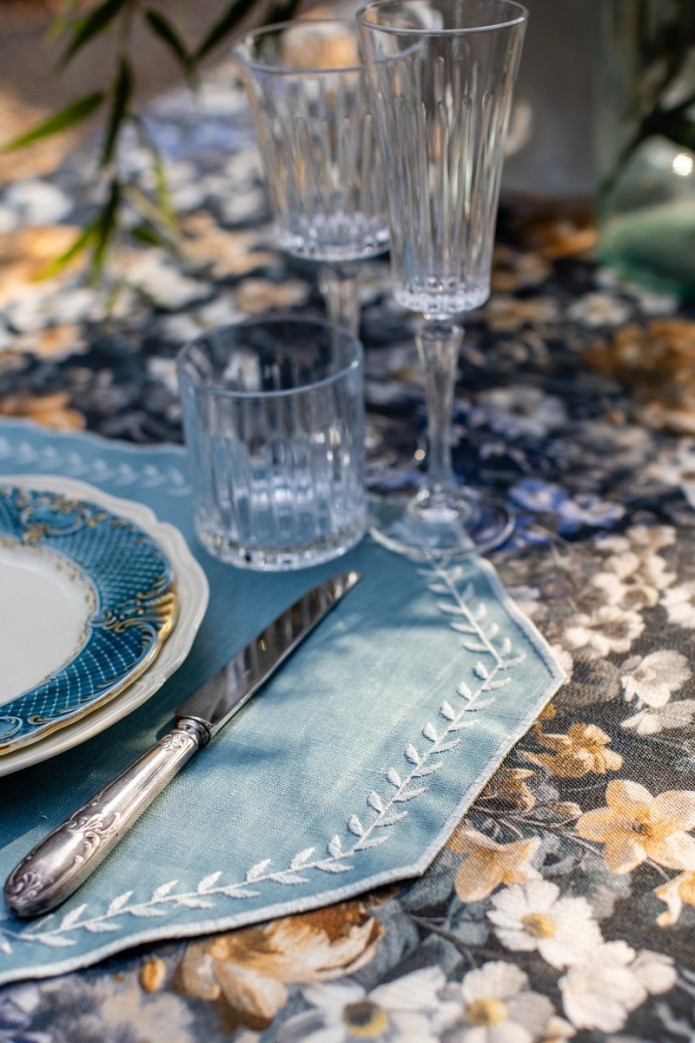 Set de table Lauro en lin enduit 2