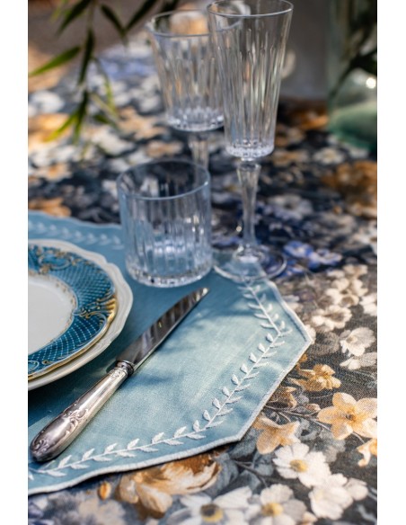 Set de table Lauro en lin enduit